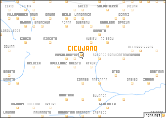 map of Cicujano