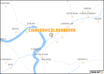 map of Cidade Avícola da Barra