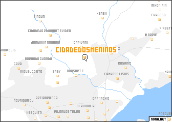 map of Cidade dos Meninos