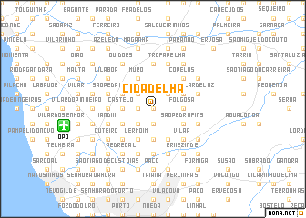 map of Cidadelha