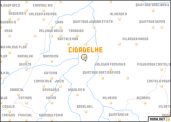 map of Cidadelhe