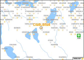 map of Cidalanda