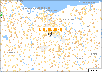 map of Cideng-baru