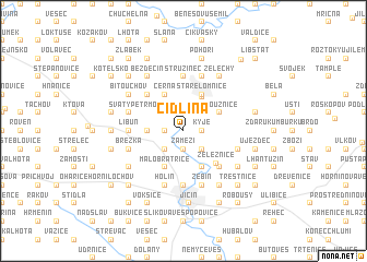 map of Cidlina