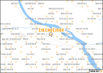 map of Ciechocinek