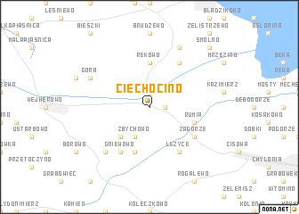 map of Ciechocino