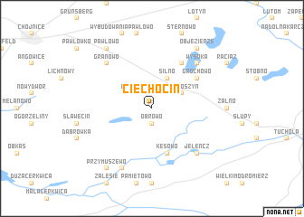 map of Ciechocin