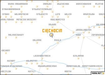 map of Ciechocin