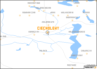 map of Ciecholewy