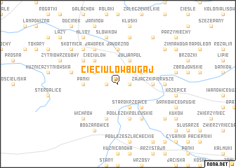 map of Cieciułów Bugaj