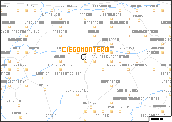 map of Ciego Montero