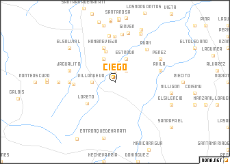 map of Ciego