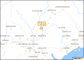 map of Ciego