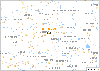 map of Cielo Azul