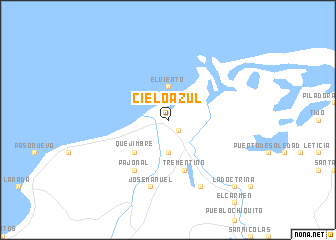 map of Cielo Azul