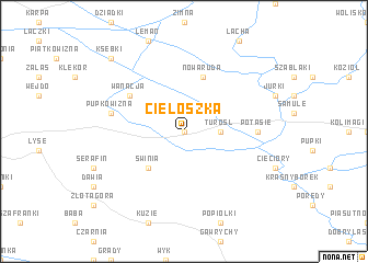 map of Cieloszka