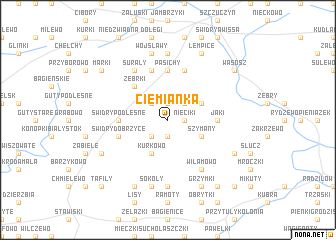 map of Ciemianka