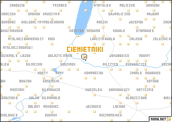 map of Ciemiętniki