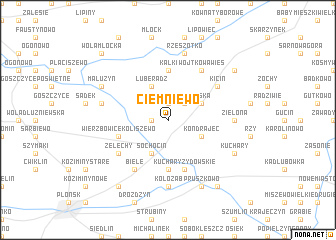 map of Ciemniewo