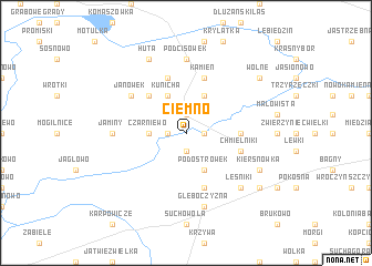 map of Ciemno