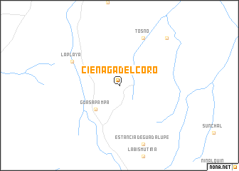 map of Ciénaga del Coro