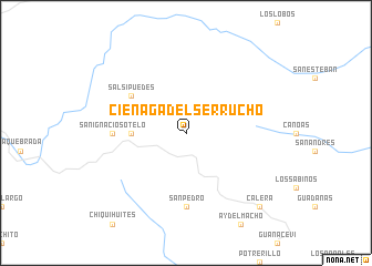 map of Ciénaga del Serrucho