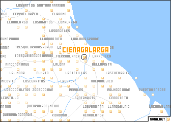 map of Ciénaga Larga