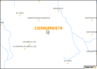 map of Ciénaga Prieta