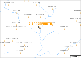 map of Ciénaga Prieta