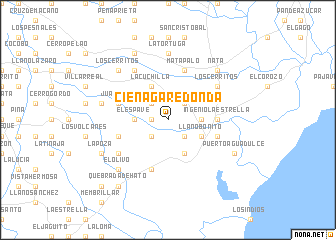 map of Ciénaga Redonda
