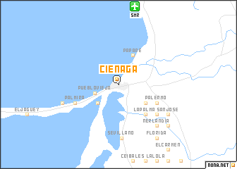 map of Ciénaga