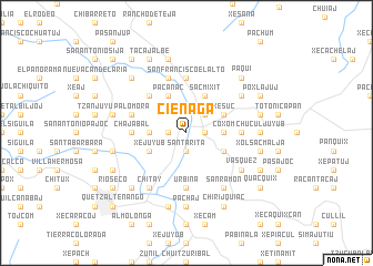 map of Ciénaga