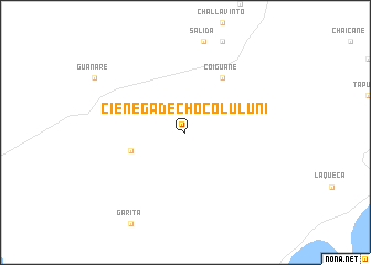 map of Ciénega de Chocoluluni
