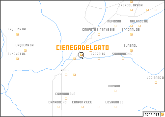 map of Ciénega del Gato