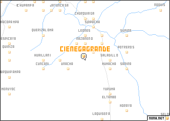 map of Ciénega Grande