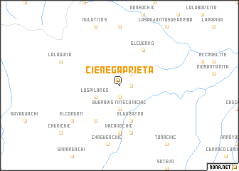 map of Ciénega Prieta