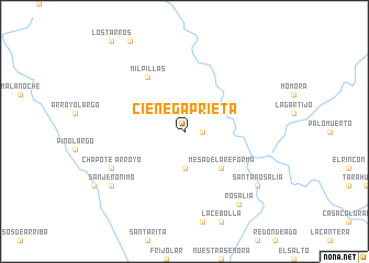map of Ciénega Prieta