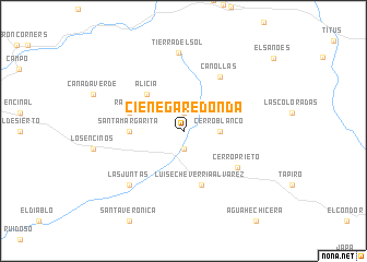 map of Ciénega Redonda