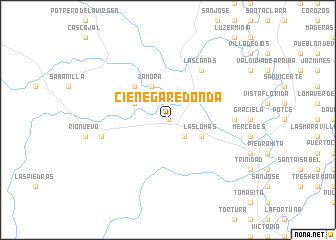 map of Ciénega Redonda