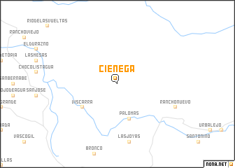 map of Ciénega