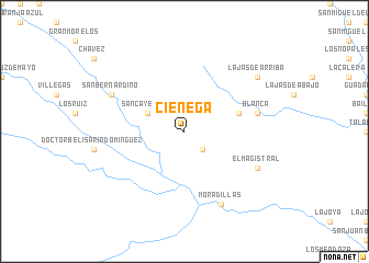 map of Ciénega