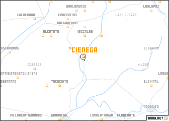 map of Ciénega