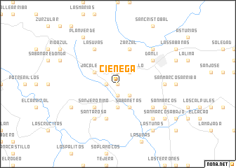 map of Ciénega