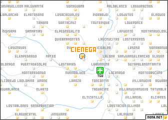 map of Ciénega