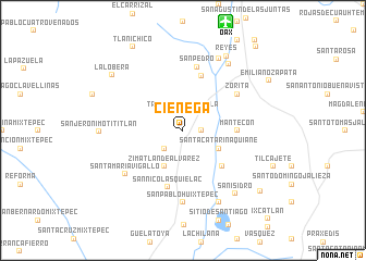 map of Ciénega