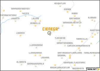 map of Ciénega