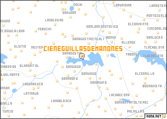 map of Cieneguillas de Mañones