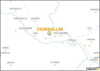 map of Cieneguillas