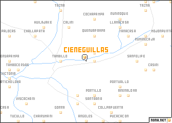 map of Cieneguillas