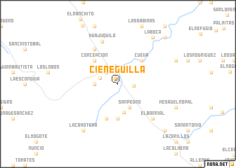 map of Cieneguilla